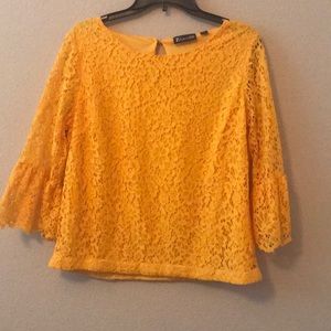 Yellow New York and Co blouse